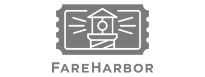 Greyscale Fareharbor logo