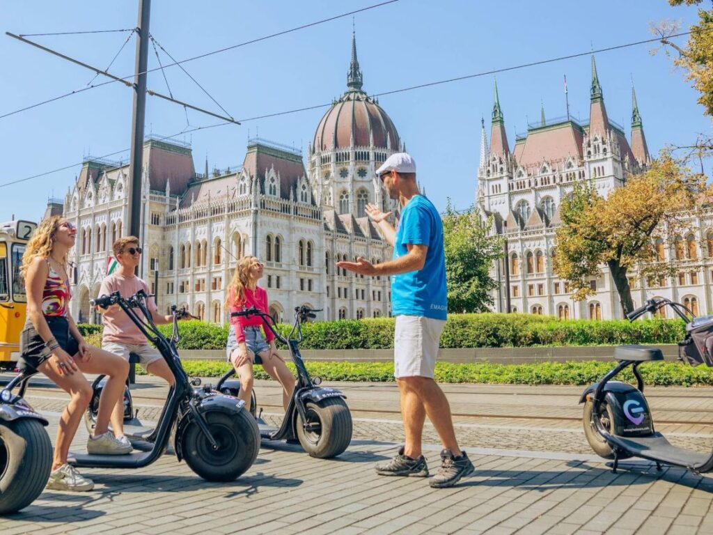 E-scooter guided tours in Budapest by E-Magine Rides